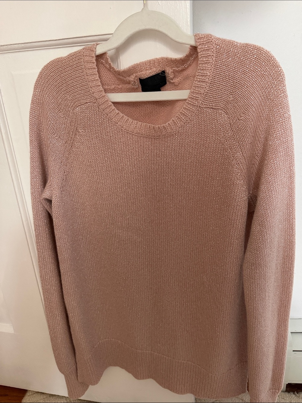 J. Crew Blush Scoopneck Knit Sweater